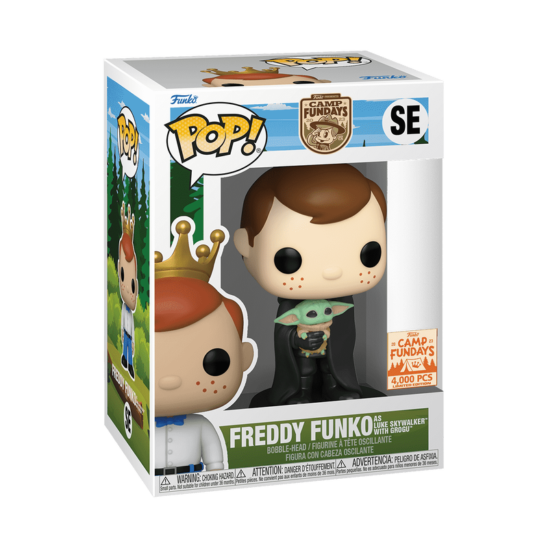 Funko Pop! Camp Fundays 2023 - Freddy Funko as Luke Skywalker with Grogu SE Limited Edition 4000 Pieces