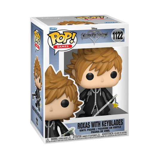 Roxas with Keyblades Funko Pop #1122 in box packaging