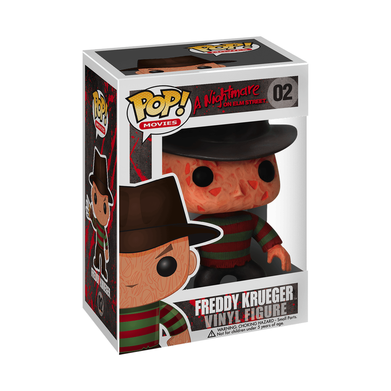 Freddy Krueger Funko Pop! #02 in box packaging from A Nightmare on Elm Street