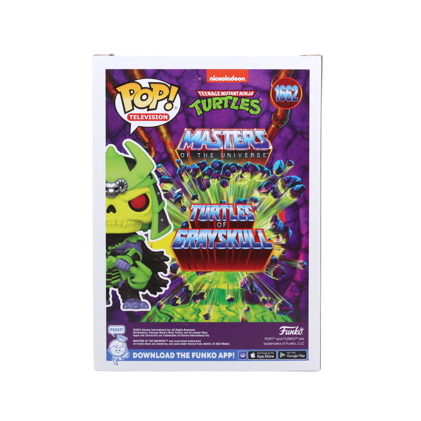 Alan Oppenheimer Signed Turtles of Grayskull Skeletor Funko Pop Figure Back