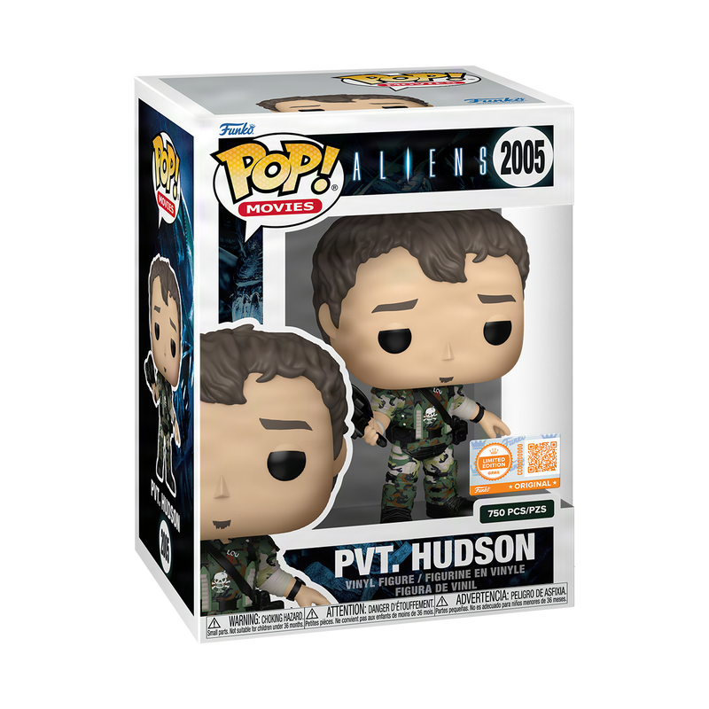 Pvt. Hudson Funko Pop! #2005 Grail Limited Edition 750 Pcs stock photo in-box from Aliens