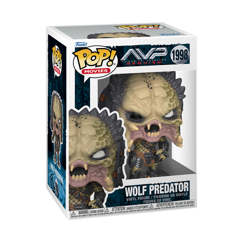 Wolf Predator Funko Pop! #1998 stock photo in-box Aliens vs. Predator Requiem