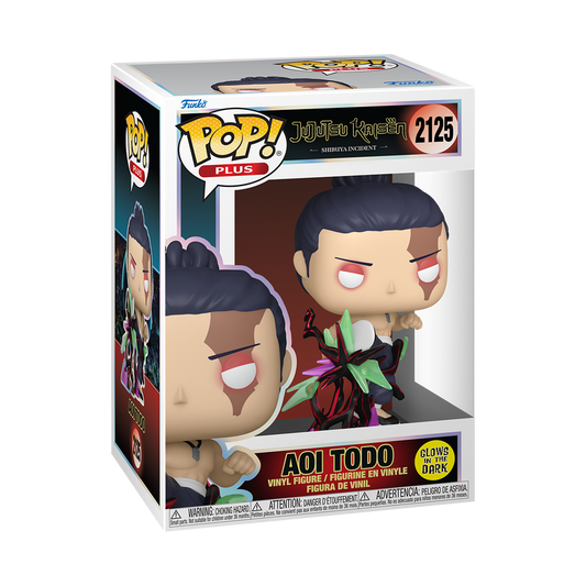 Funko Pop! Plus Jujutsu Kaisen Aoi Todo #2125 Glow Funko Pop box packaging front view