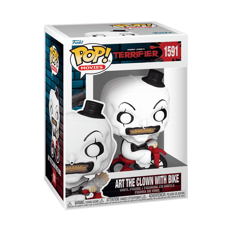 Art The Clown Riding Bike Terrifier Funko Pop Packaging