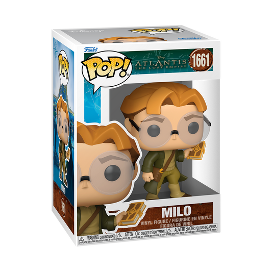 Milo Funko Pop! #1661 in box packaging from Atlantis The Lost Empire