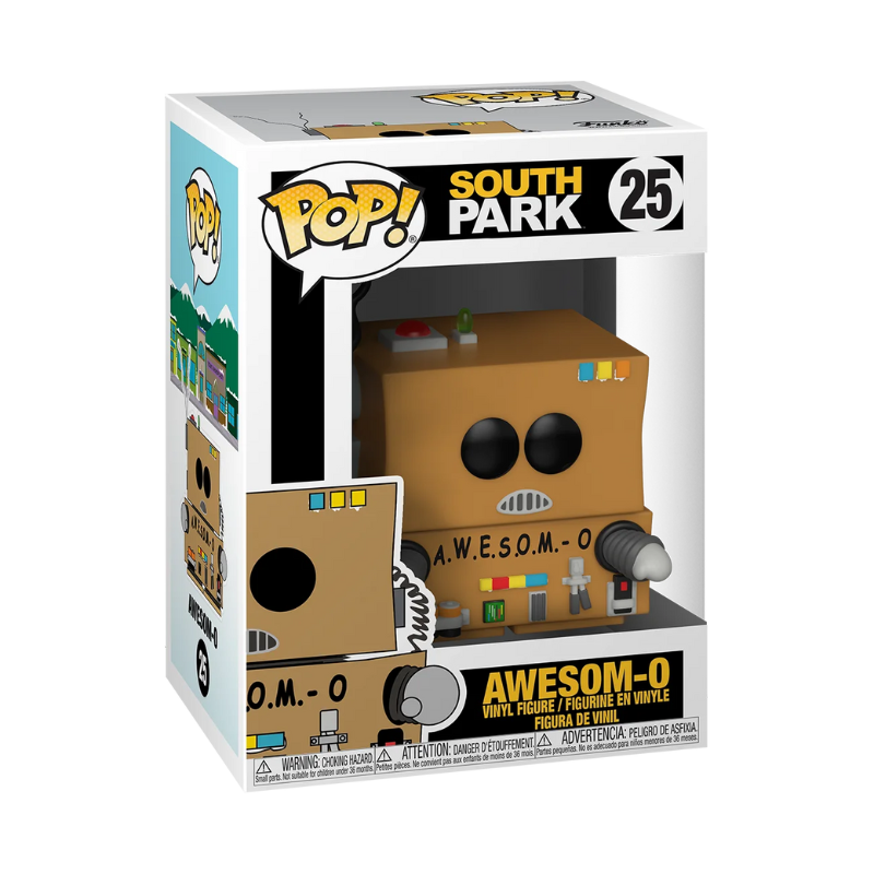 Funko Pop! South Park Awesom-O #25 Funko Pop box packaging front view
