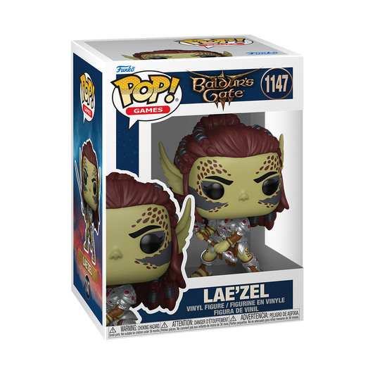 Lae’zel Funko Pop! #1147 in box packaging from Baldur’s Gate 3