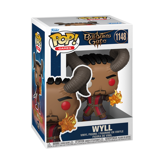 Wyll Funko Pop! #1148 in box packaging from Baldur’s Gate 3