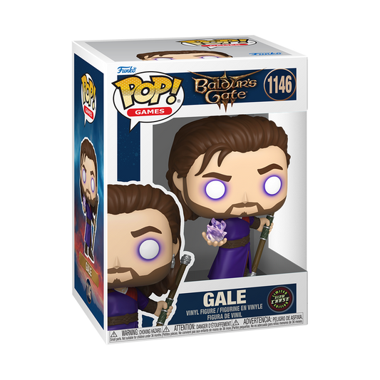 Gale Funko Pop! #1146 Glow Chase Variant in box packaging from Baldur’s Gate 3