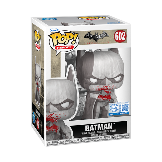 Batman Funko Pop #602 Arkham City Exclusive in box packaging