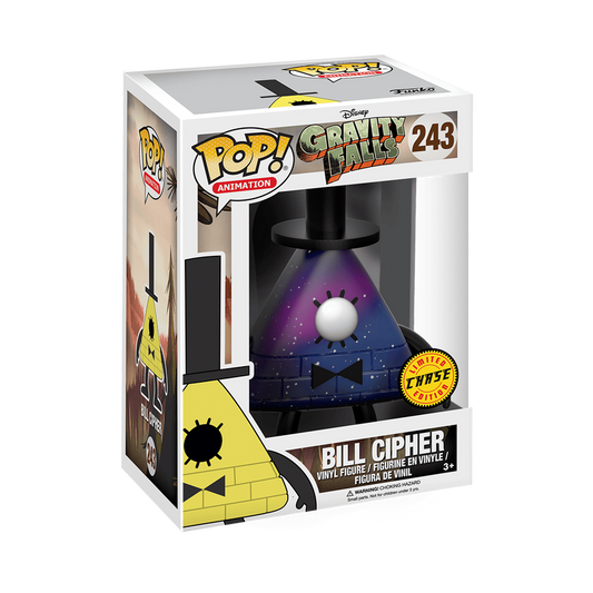 Funko Pop! Disney Bill Cipher #243 Chase Edition Funko Pop box packaging front view