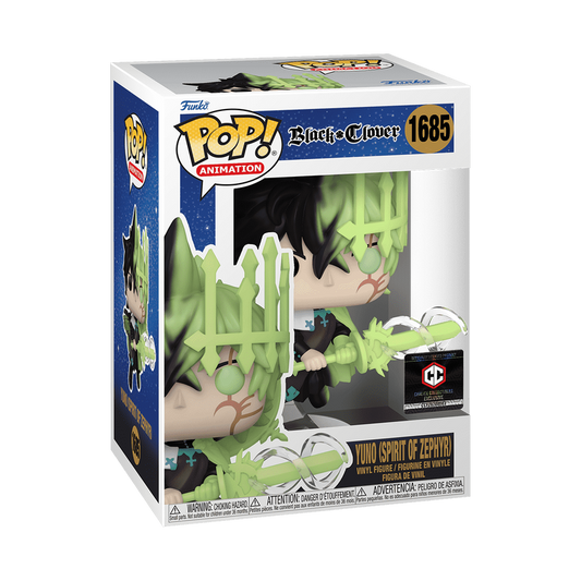 Yuno Spirit of Zephyr Funko Pop #1685 Chalice Collectibles Exclusive in box packaging