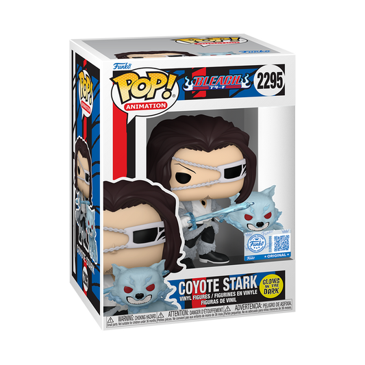 Coyote Stark Funko Pop! #2295 Glow in the Dark GameStop Exclusive stock photo in-box Bleach
