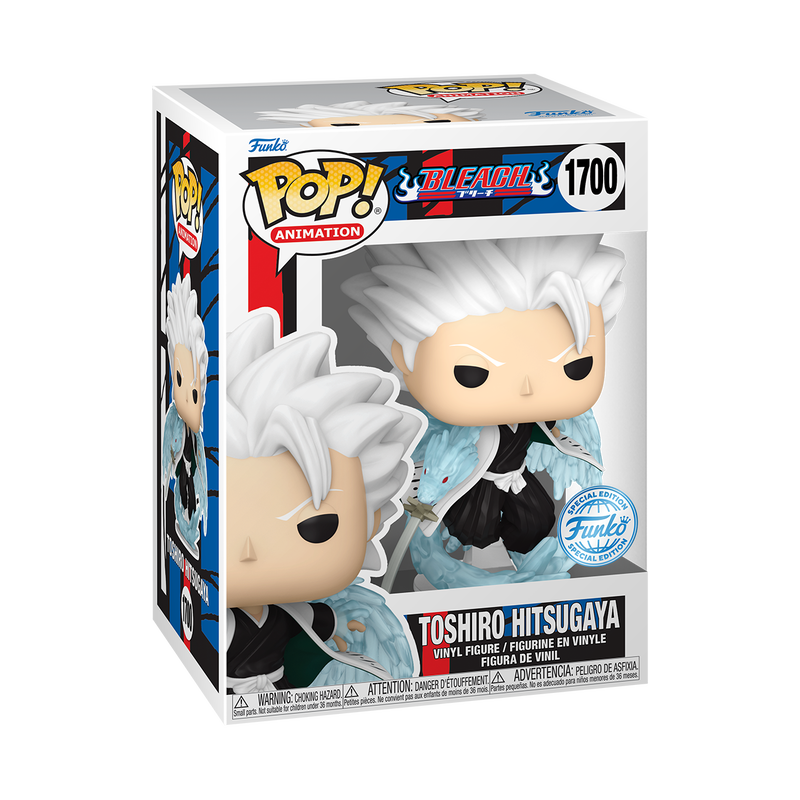 Toshiro Hitsugaya Funko Pop! #1700 Exclusive stock photo in-box from Bleach