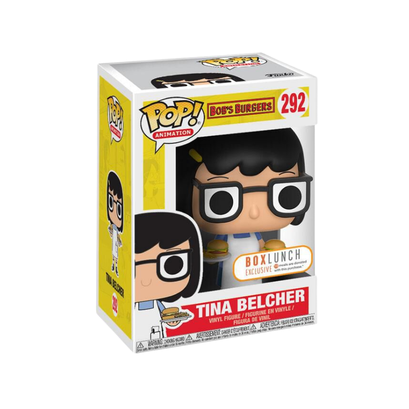 Tina Belcher Funko Pop! #292 BoxLunch Exclusive stock photo in-box from Bob's Burgers