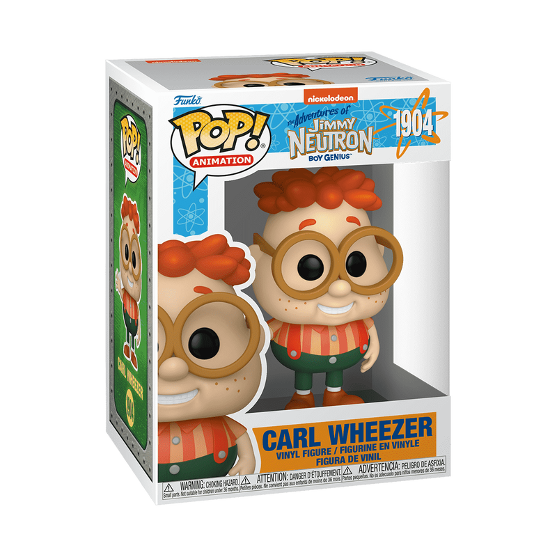 Funko Pop! Jimmy Neutron Carl Wheezer #1904 Funko Pop box packaging front view