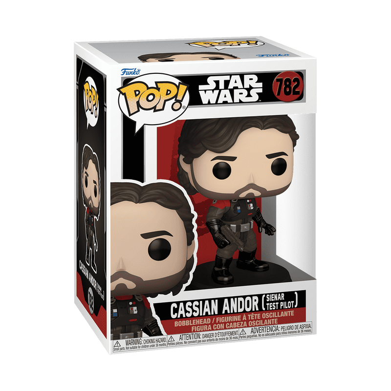 Cassian Andor Sienar Test Pilot Star Wars Andor Funko Pop Packaging