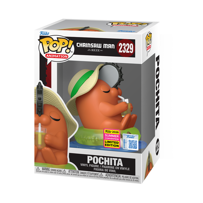 Pochita Funko Pop! #2329 San Diego Comic-Con Shared stock photo in-box from Chainsaw Man