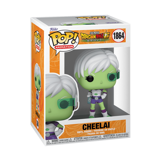Funko Pop! Dragon Ball Super Cheelai #1864 Funko Pop box packaging front view