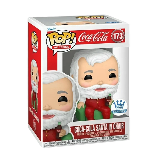 Coca-Cola Santa in Chair Funko Pop! #173 Funko Exclusive in box packaging