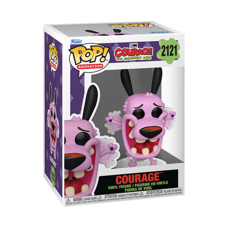 Courage Funko Pop! #2121 stock photo in-box from Courage the Cowardly Dog