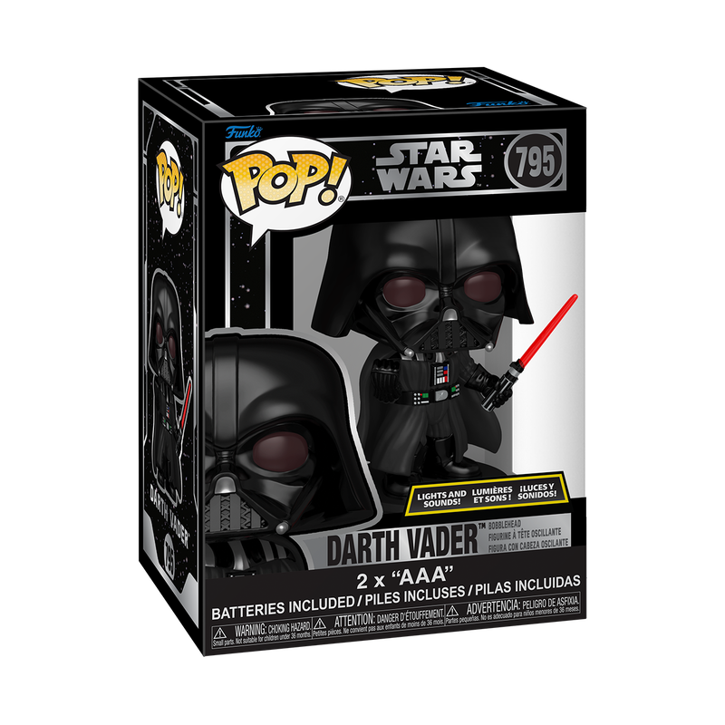 Darth Vader Star Wars SFX Premium Light Up Funko Pop Packaging
