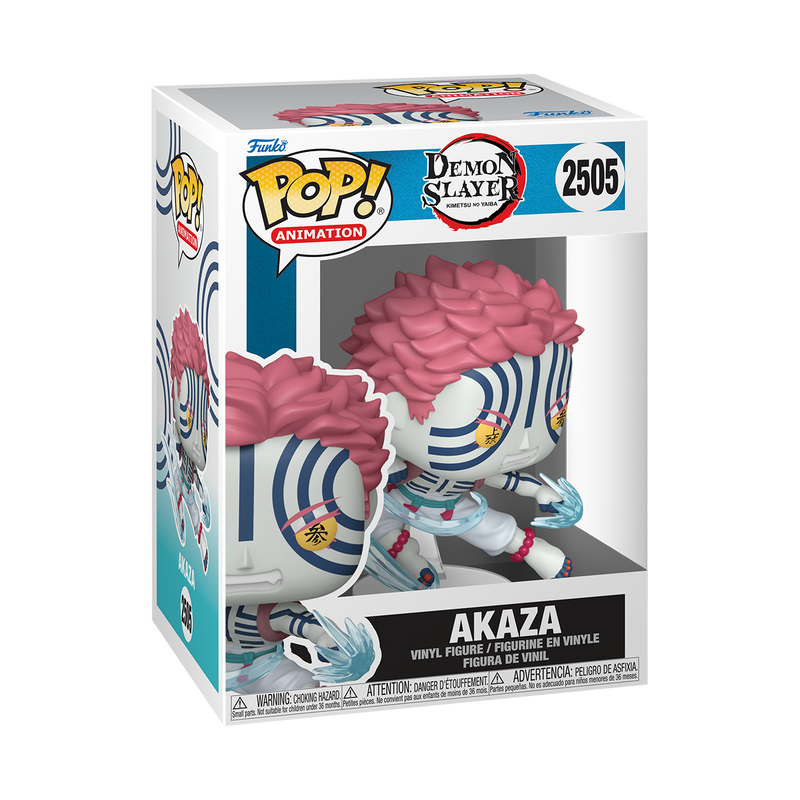 Akaza Fist Fight Funko Pop! #2505 stock photo out-of-box from Demon Slayer