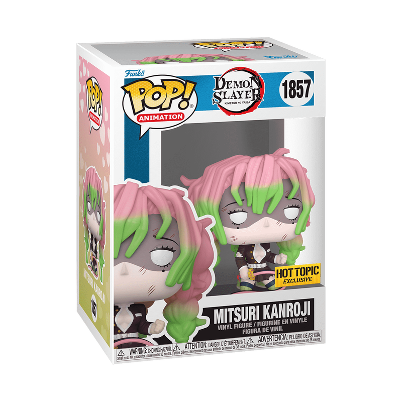 Mitsuri Kanroji Battle Damaged Funko Pop! #1857 Hot Topic Exclusive stock photo in-box from Demon Slayer