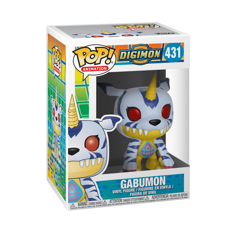Gabumon Funko Pop! #431 stock photo in-box from Digimon