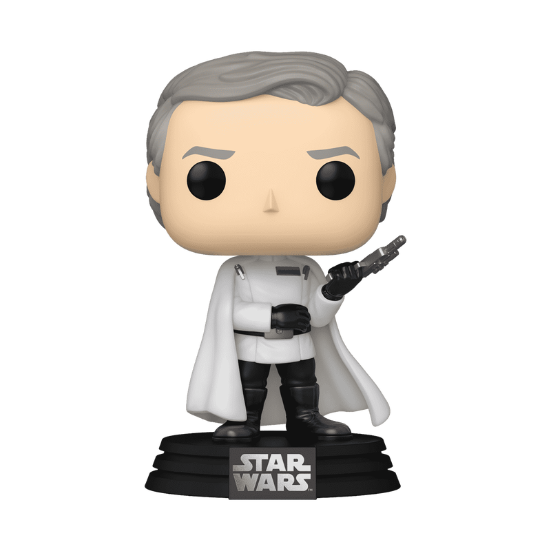 Director Orson Krennic Star Wars Andor Funko Pop Figure Holding DT-29 Blaster Pistol