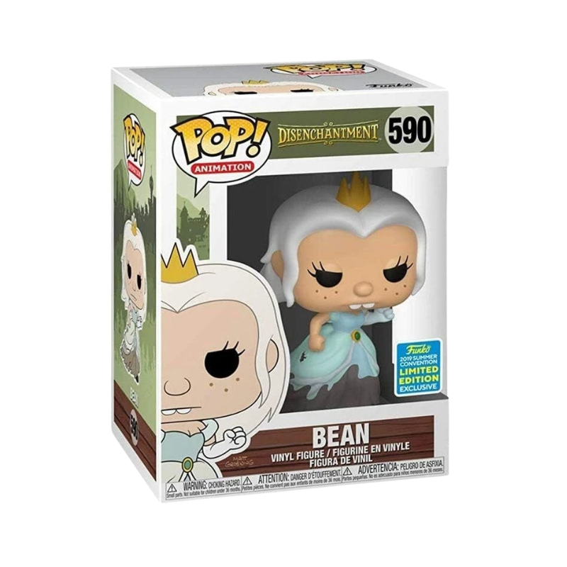 Bean Funko Pop! #590 San Diego Comic Con 2019 Shared Exclusive stock photo in-box from Disenchantment