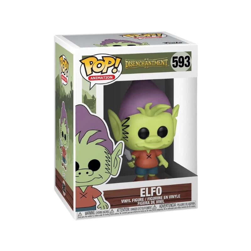 Elfo Funko Pop! #593 stock photo in-box from Disenchantment