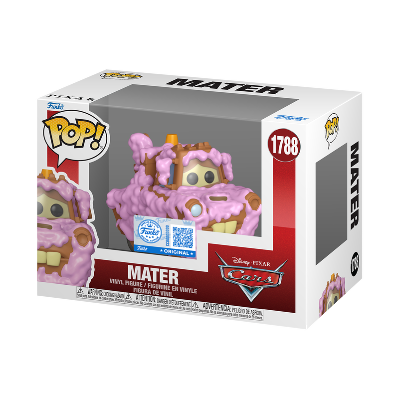 Mater Funko Pop! #1788 Exclusive stock photo in-box from Disney Pixar Cars