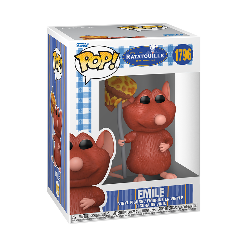 Emile with Mushroom Funko Pop! #1796 stock photo in-box from Disney Ratatouille