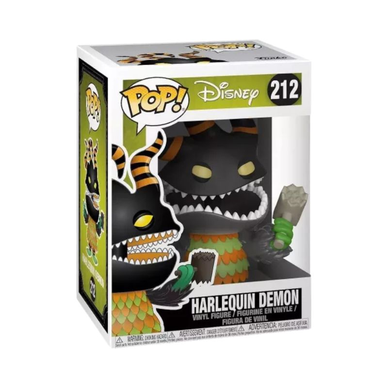 Harlequin Demon Funko Pop! #212 stock photo in-box from Disney The Nightmare Before Christmas
