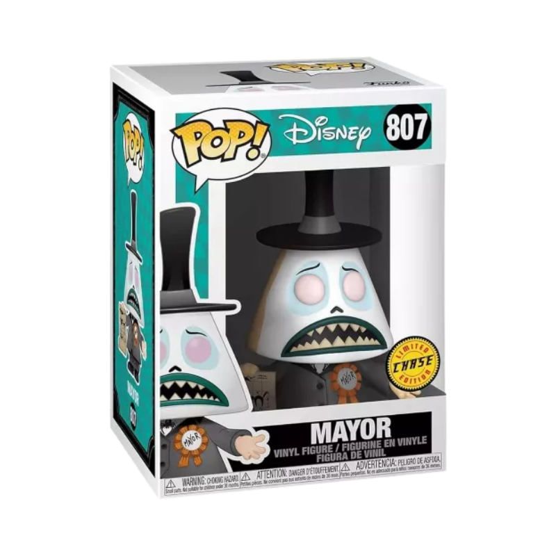 Mayor Funko Pop! #807 Chase stock photo in-box from Disney The Nightmare Before Christmas