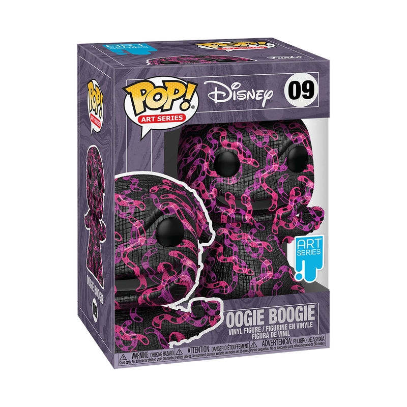 Oogie Boogie Art Series Funko Pop! #09 stock photo in-box with sealed hard stack protector from Disney The Nightmare Before Christmas