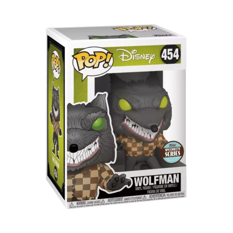 Wolfman Funko Pop! #454 Specialty Series stock photo in-box from Disney The Nightmare Before Christmas