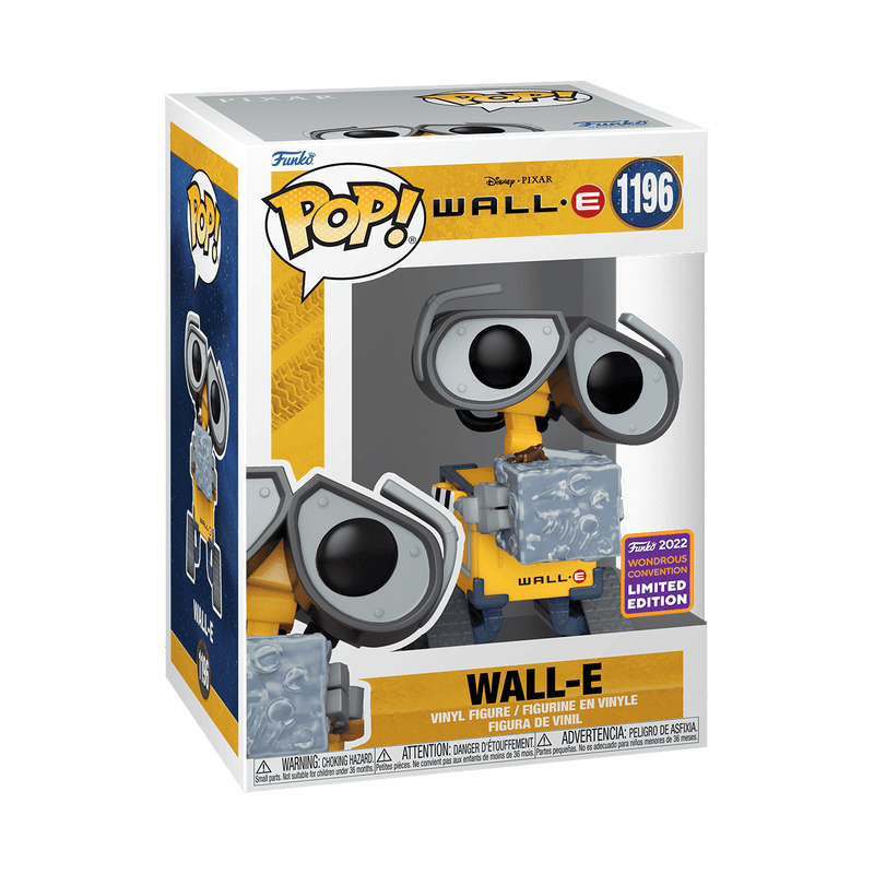WALL-E Funko Pop! #1196 Wondrous Con Exclusive stock photo in-box from Disney Pixar