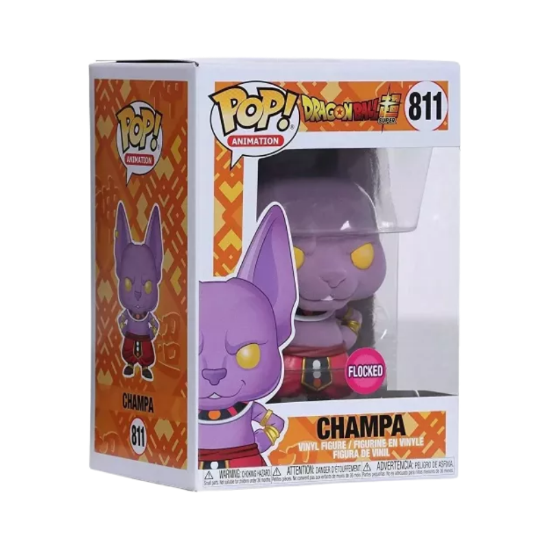 Champa Funko Pop! #811 Exclusive Flocked stock photo in-box from Dragon Ball Super