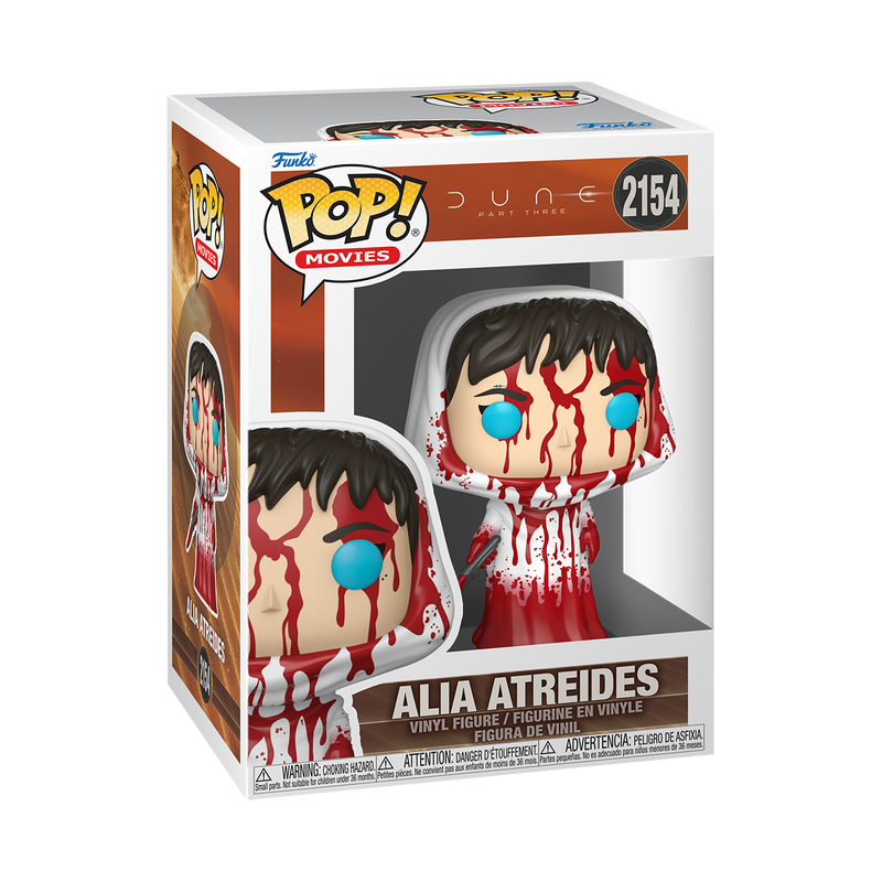 Alia Atreides Bloody Funko Pop! #2154 stock photo in-box from Dune Part Three