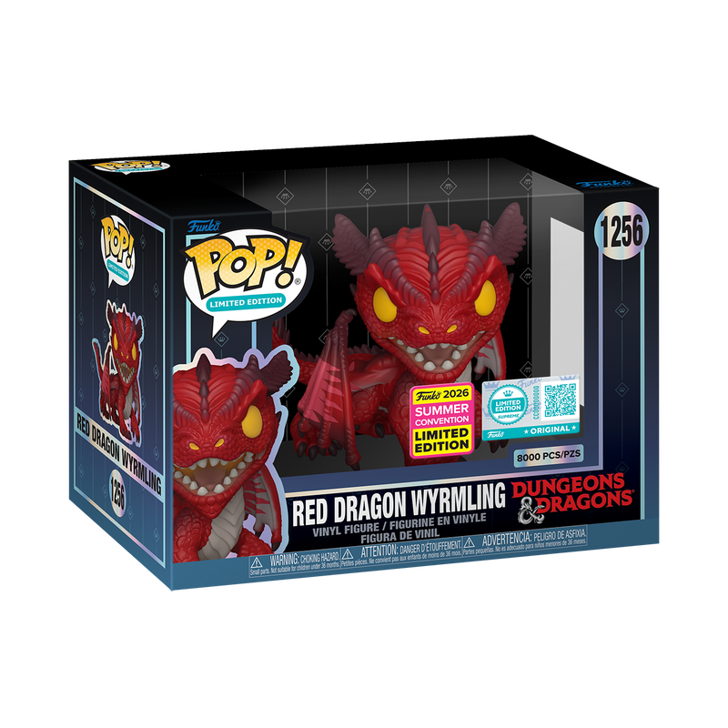 Red Dragon Wyrmling Funko Pop! #1256 Supreme Limited Edition San Diego Comic-Con Shared stock photo in-box from Dungeons & Dragons