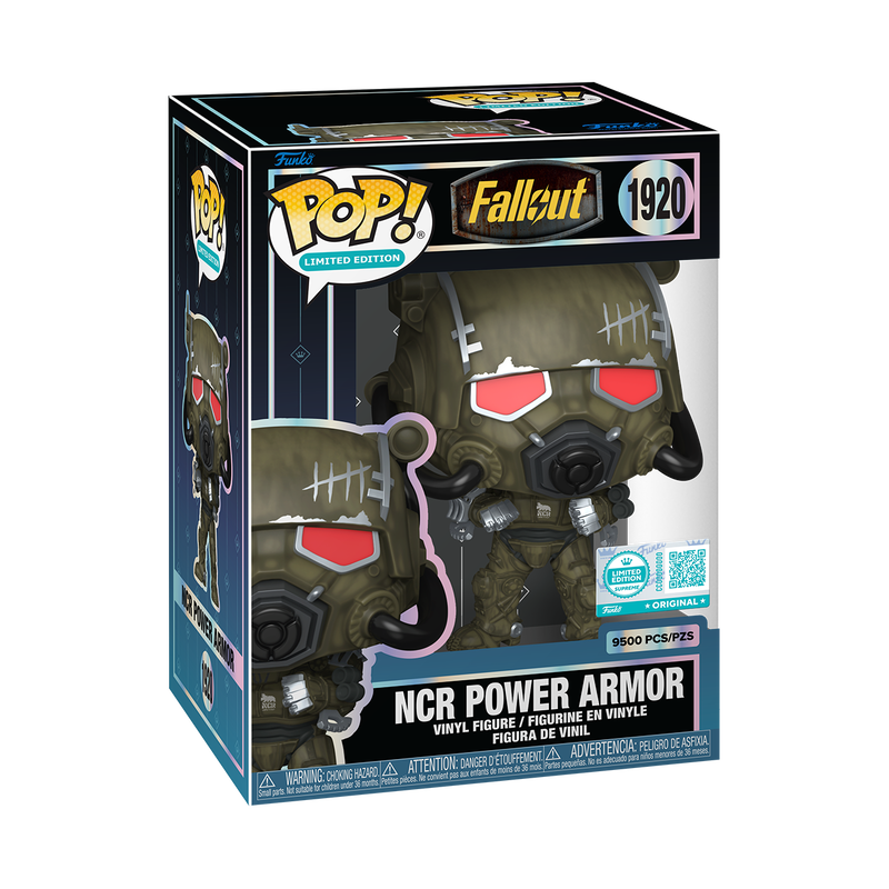 NCR Power Armor Funko Pop! #1920 Limited Edition stock photo in-box from Fallout