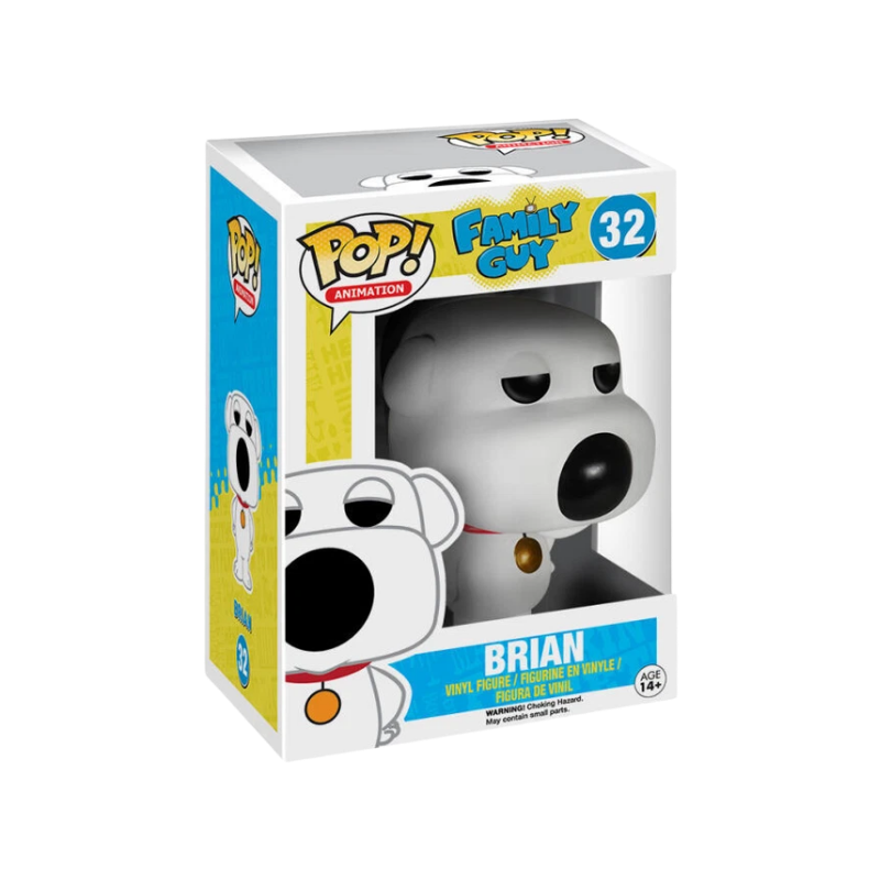 Brian Griffin Funko Pop! #32 stock photo in-box from Family Guy