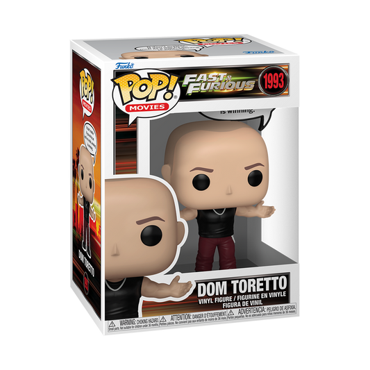 Dom Toretto Funko Pop! #1993 Winning Is Winning stock photo in-box Fast & Furious