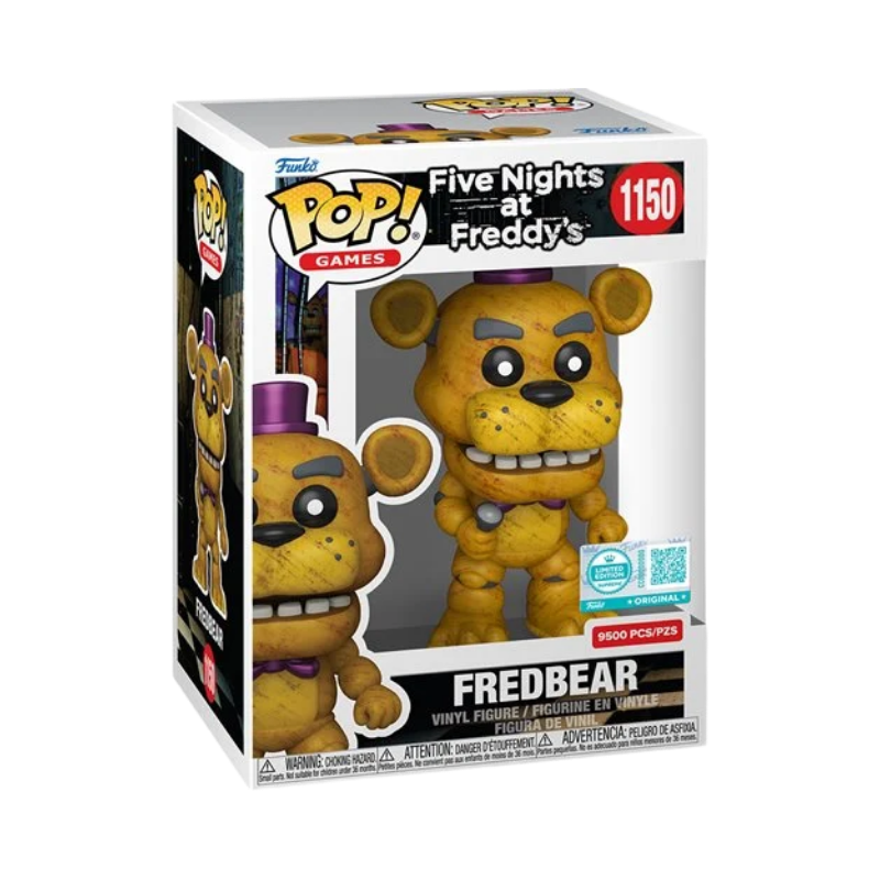 Fredbear Funko Pop! #1150 Entertainment Earth Exclusive stock photo in-box Five Nights at Freddys