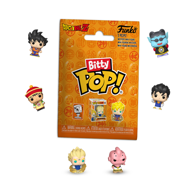 Funko Bitty Pop! Dragon Ball Z 1 Piece Mystery Mini stock photo out-of-box