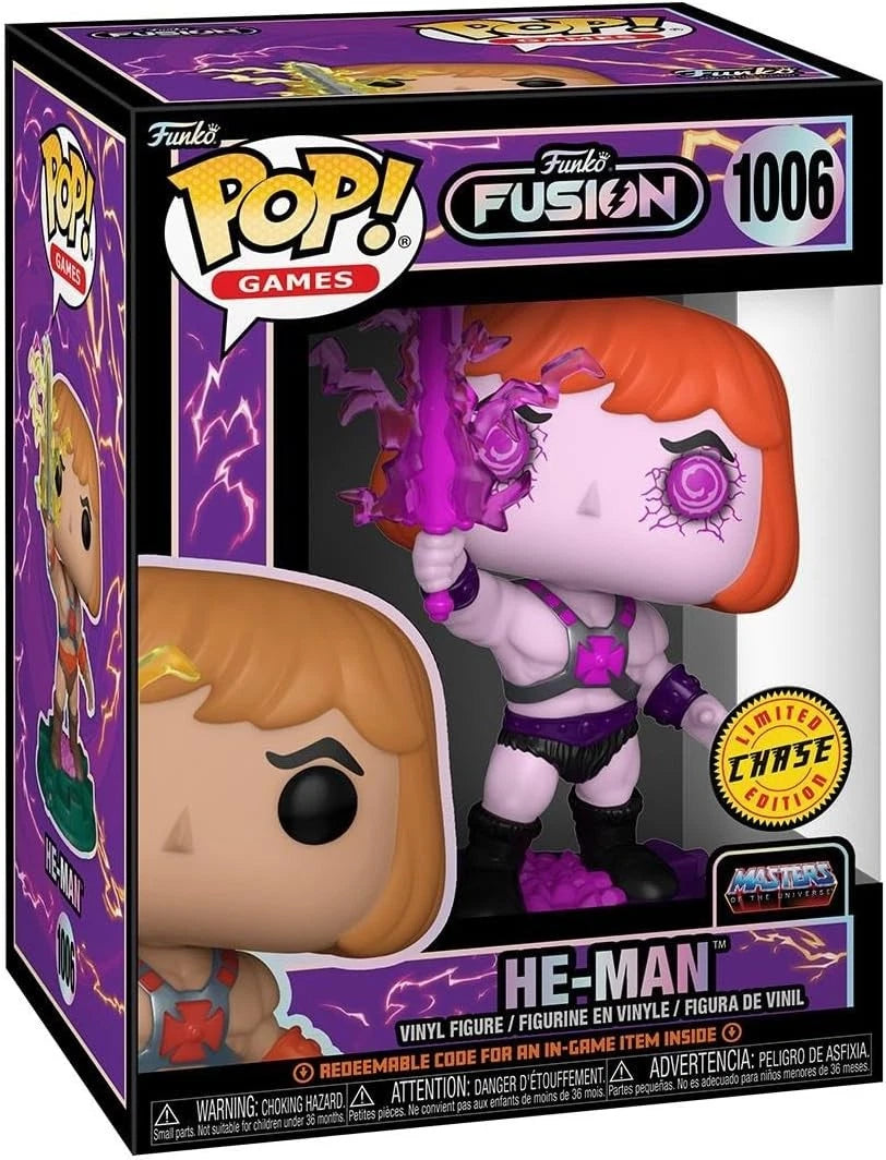 He-Man Funko Pop! #1006 Chase in box packaging from Funko Fusion Masters of the Universe