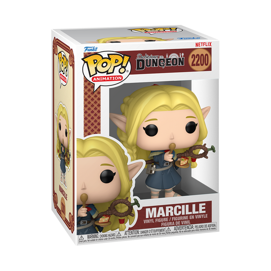 Funko Pop Marcille #2200 from Delicious in Dungeon, shown inside original Funko packaging.