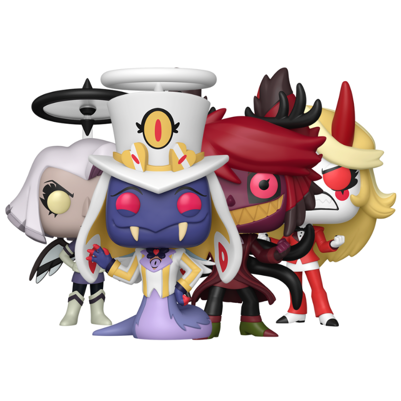 Funko Pop! Hazbin Hotel – Chase Set (Charlie, Vaggie, Alastor, Sir